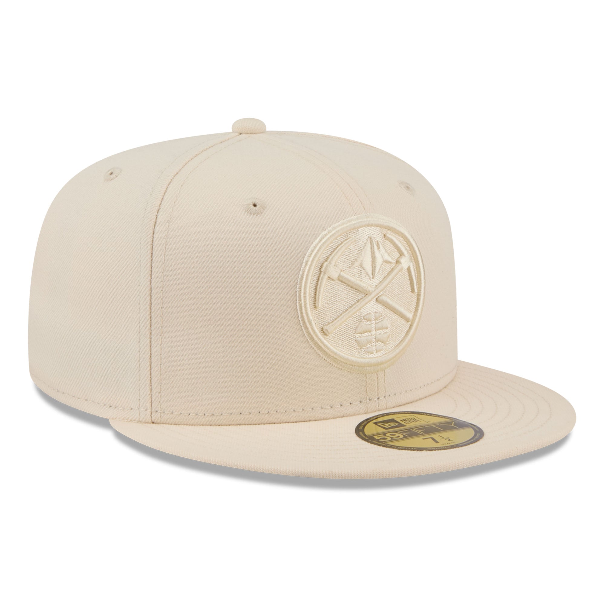 Casquette ajustée New Era 59FIFTY crème pour homme, coloris Denver Nuggets