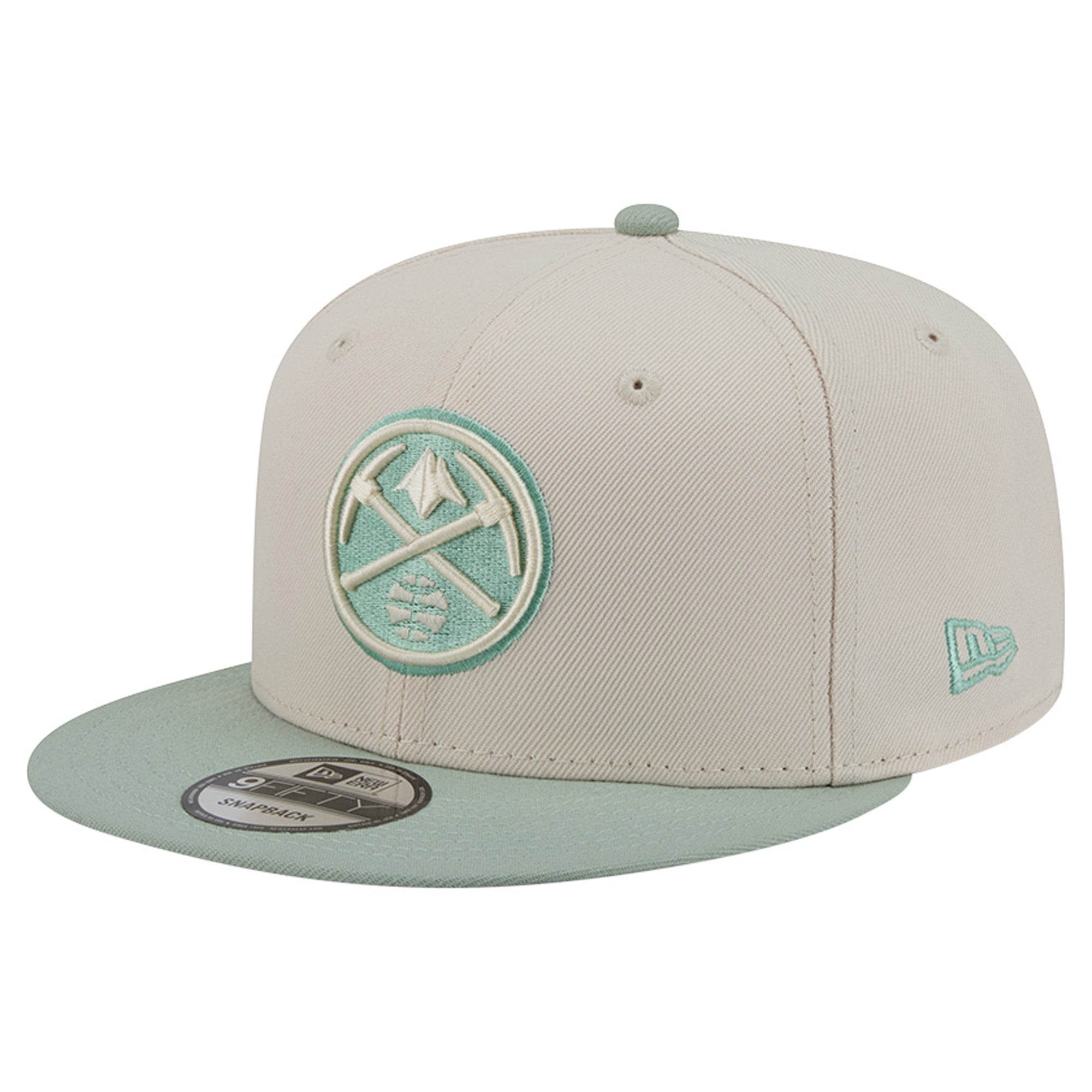 Men's Denver Nuggets  New Era Cream/Light Green Color Pack 9FIFTY Snapback Hat