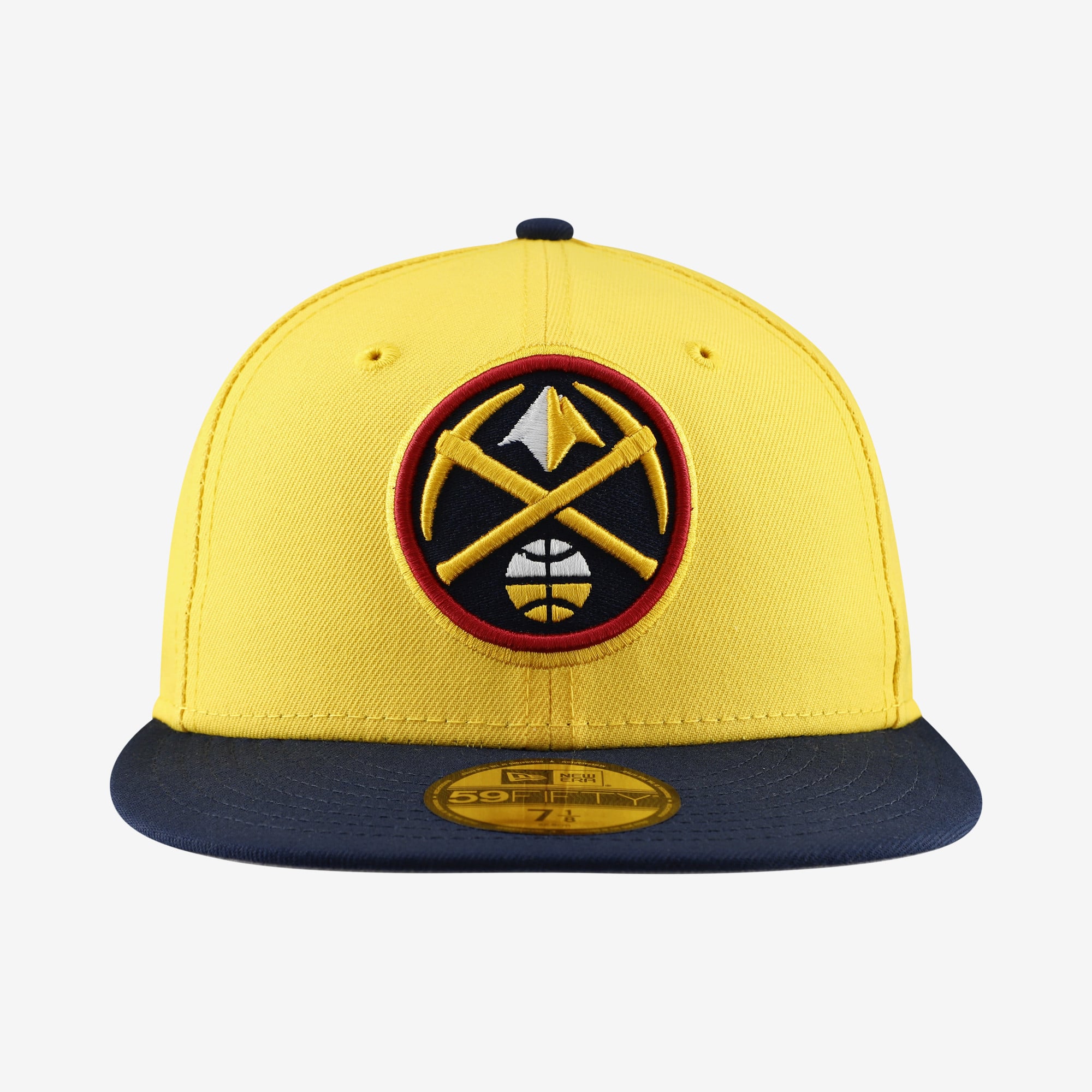 Men's New Era Gold Denver Nuggets Two-Tone 59FIFTY Fitted Hat