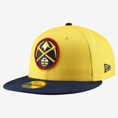 Denver Nuggets New Era Two-Tone 59FIFTY Fitted Hat - Gold