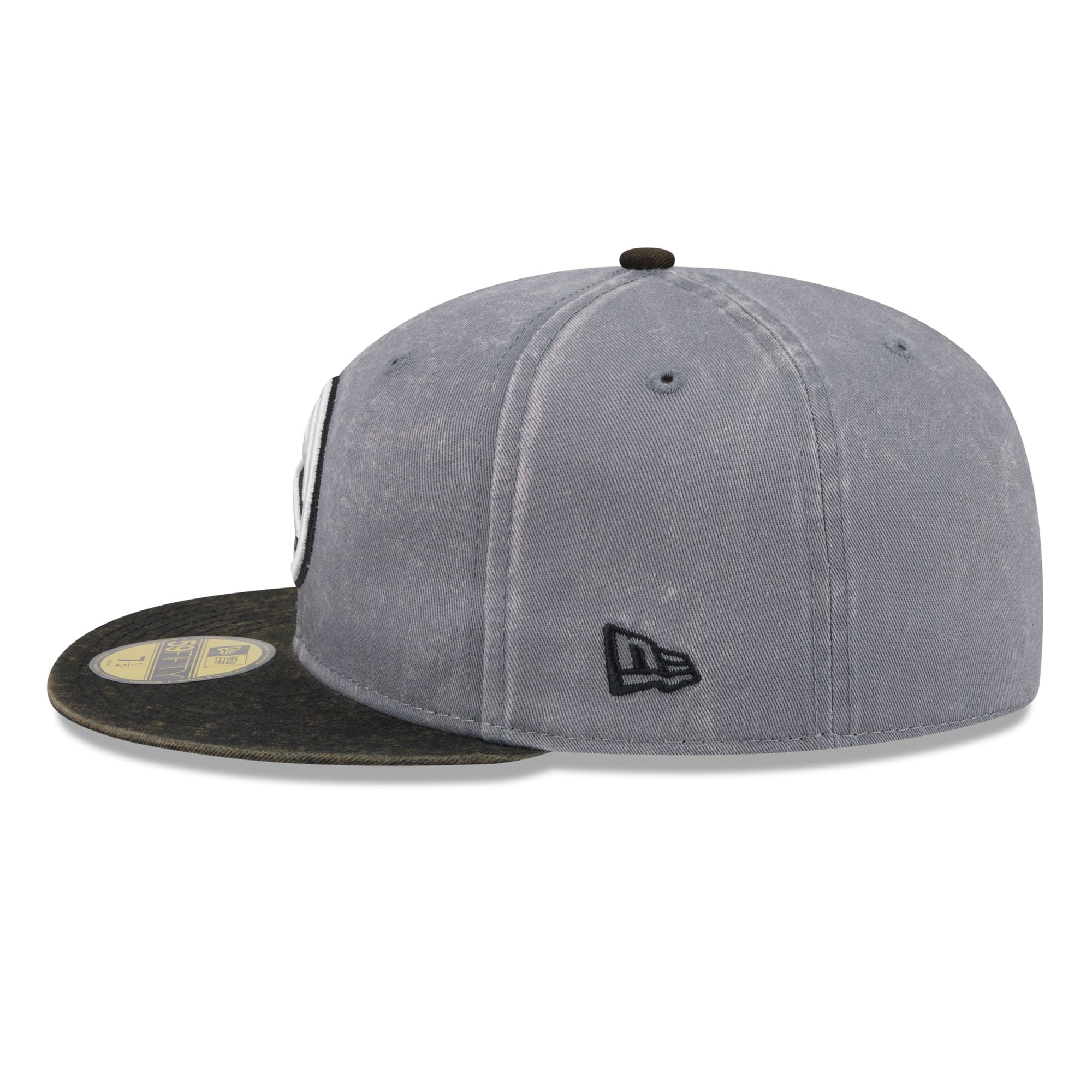 Casquette ajustée New Era 59FIFTY pour homme, grise et noire, Denver Nuggets.