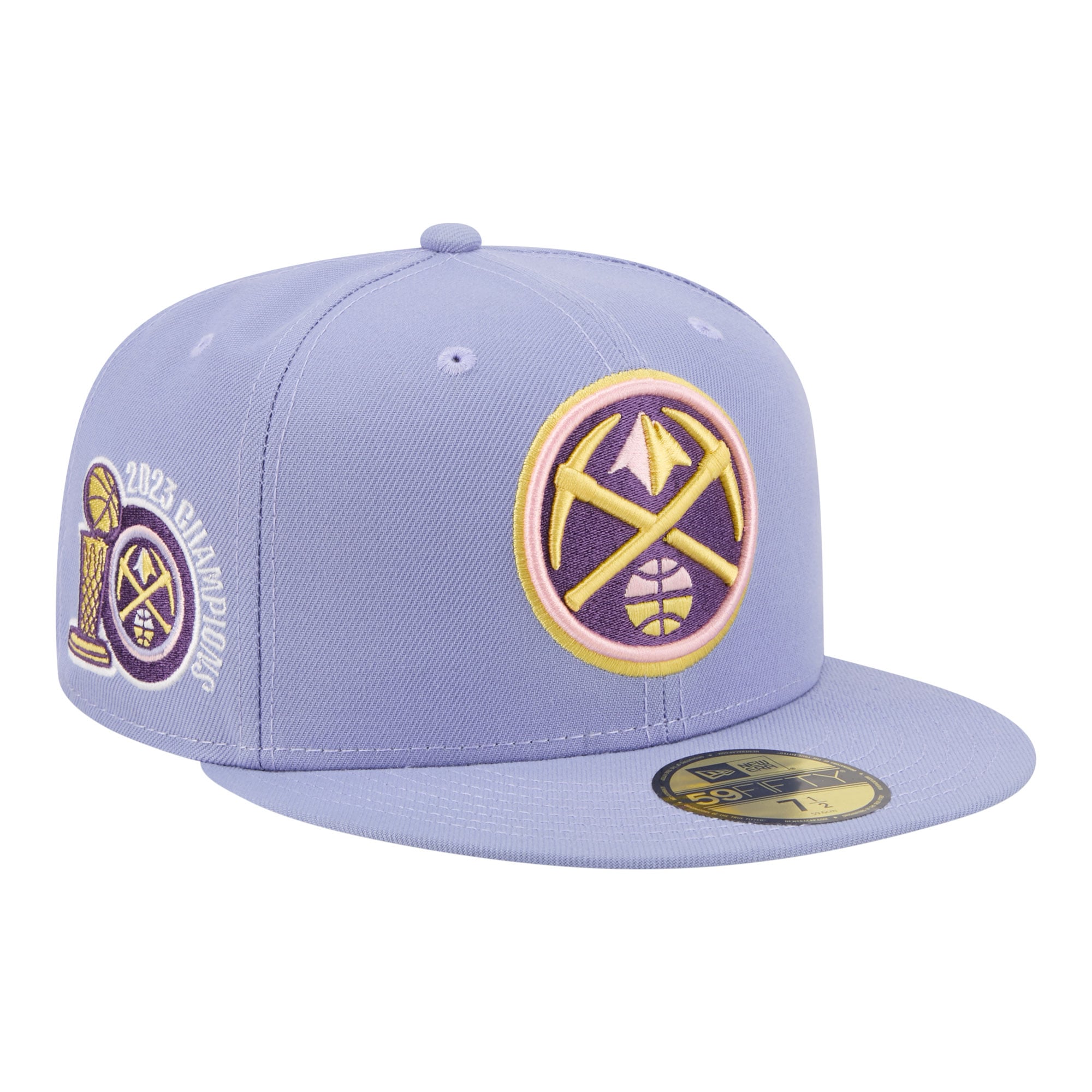 Men's New Era Lavender Denver Nuggets Color Pack 59FIFTY Fitted Hat