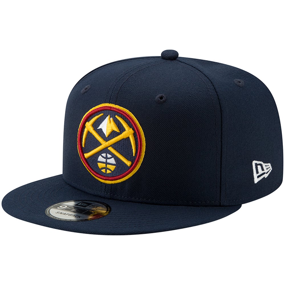Men's Denver Nuggets New Era Navy Official Team Color 9FIFTY Snapback Hat
