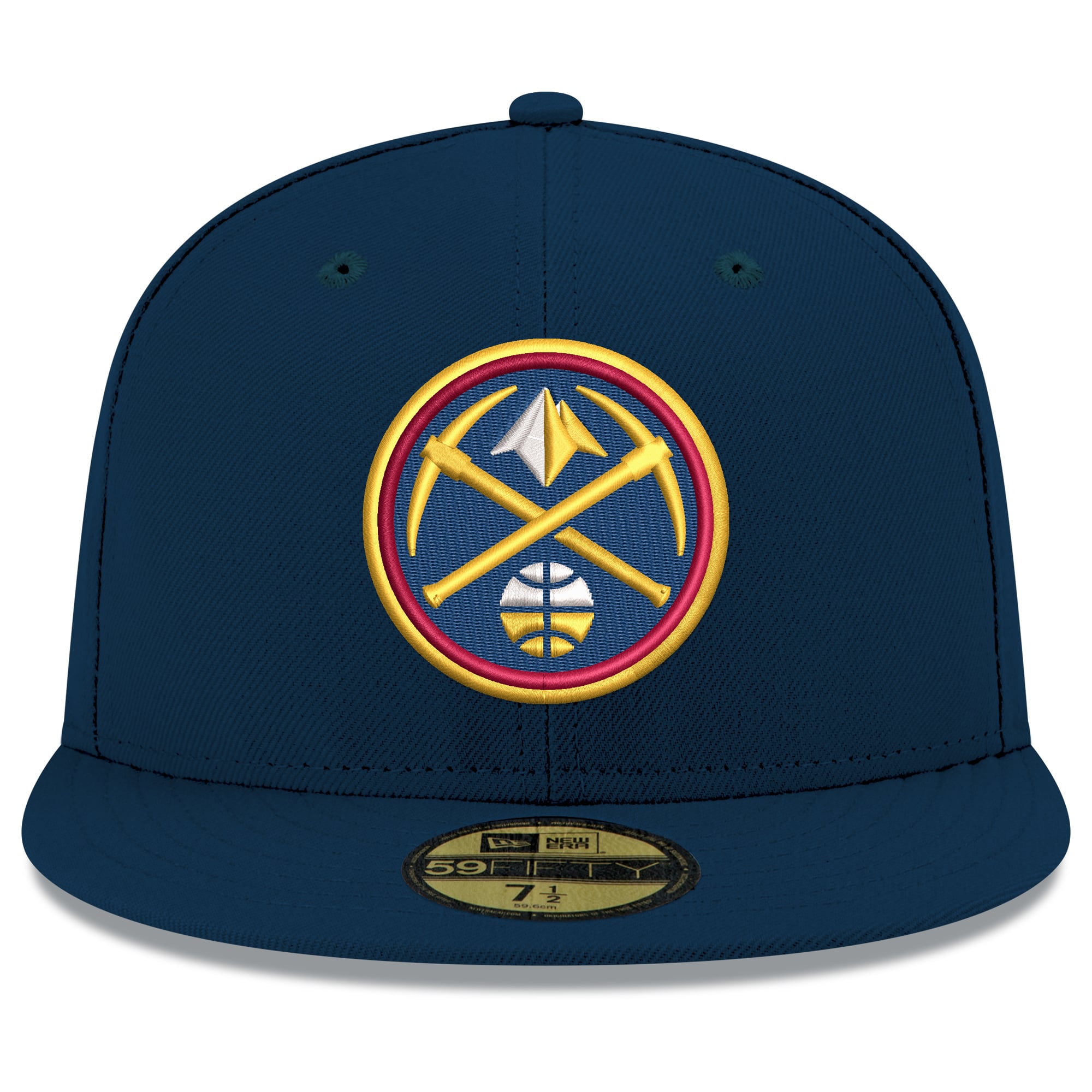 Casquette ajustée New Era bleu marine Denver Nuggets Team 59FIFTY pour homme