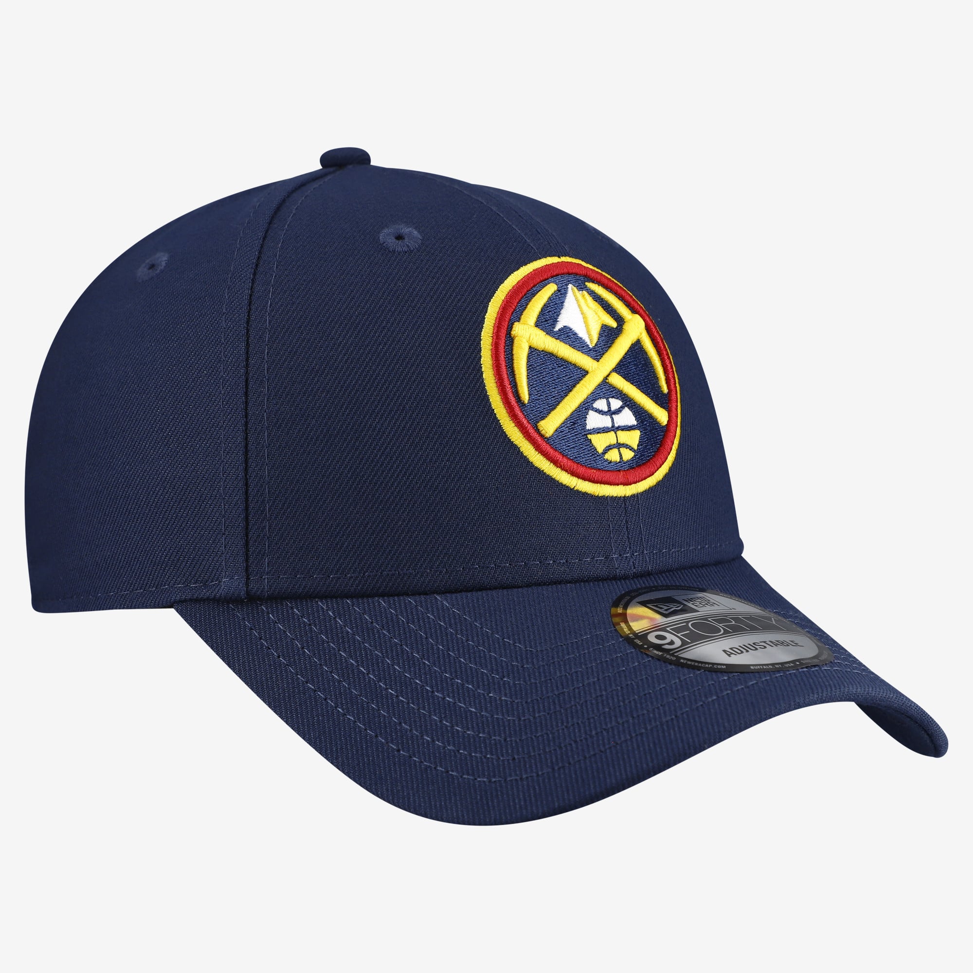 Men's New Era  Navy Denver Nuggets Team 9FORTY Adjustable Hat