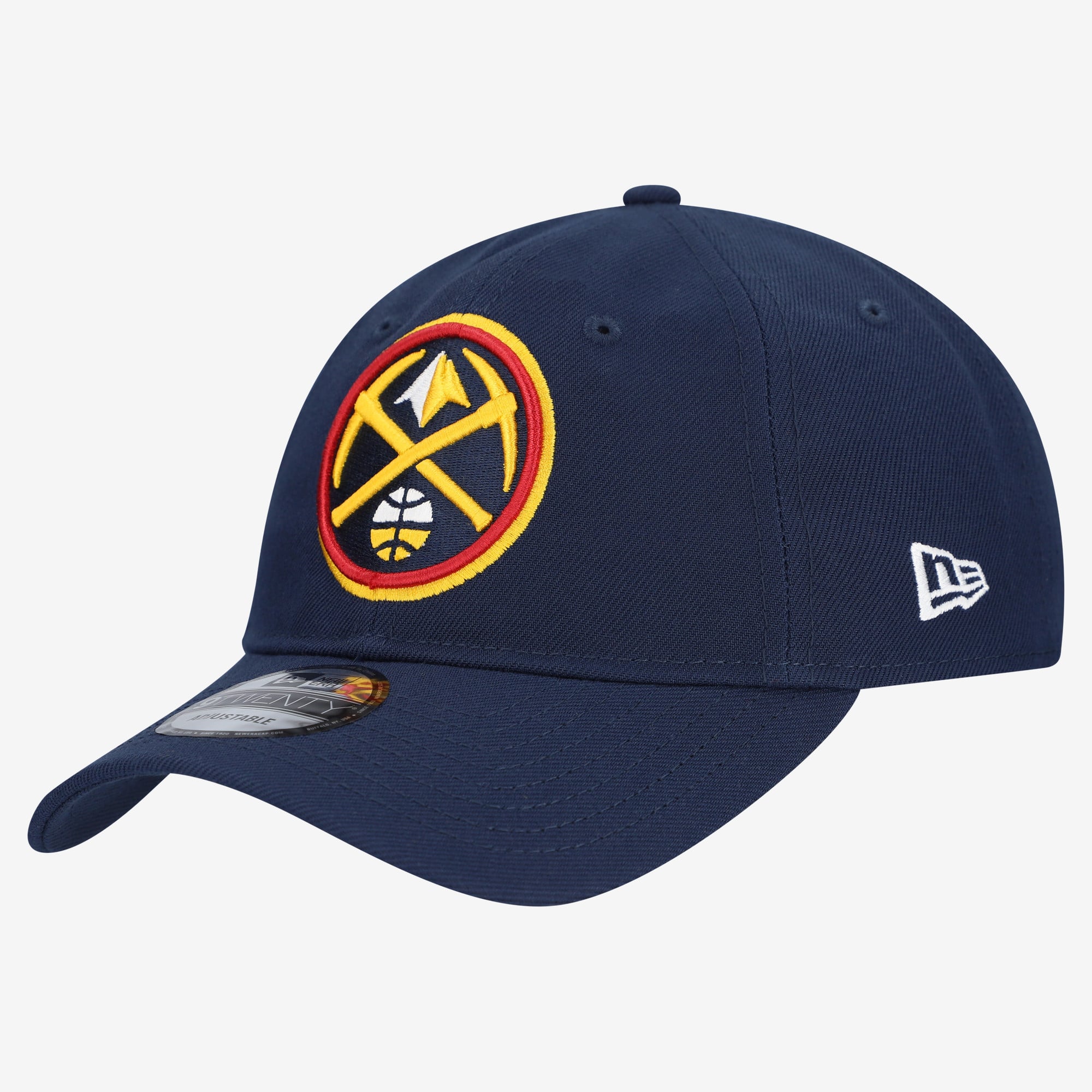 Men's New Era  Navy Denver Nuggets Team 9TWENTY Adjustable Hat