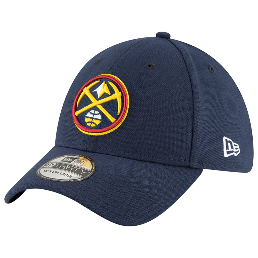 Men's Denver Nuggets New Era Navy Team Classic 39THIRTY Flex Hat