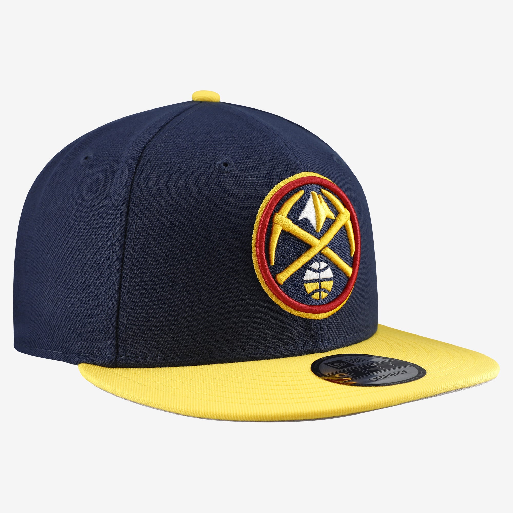 Men's New Era  Navy Denver Nuggets Two-Tone 9FIFTY Snapback Hat