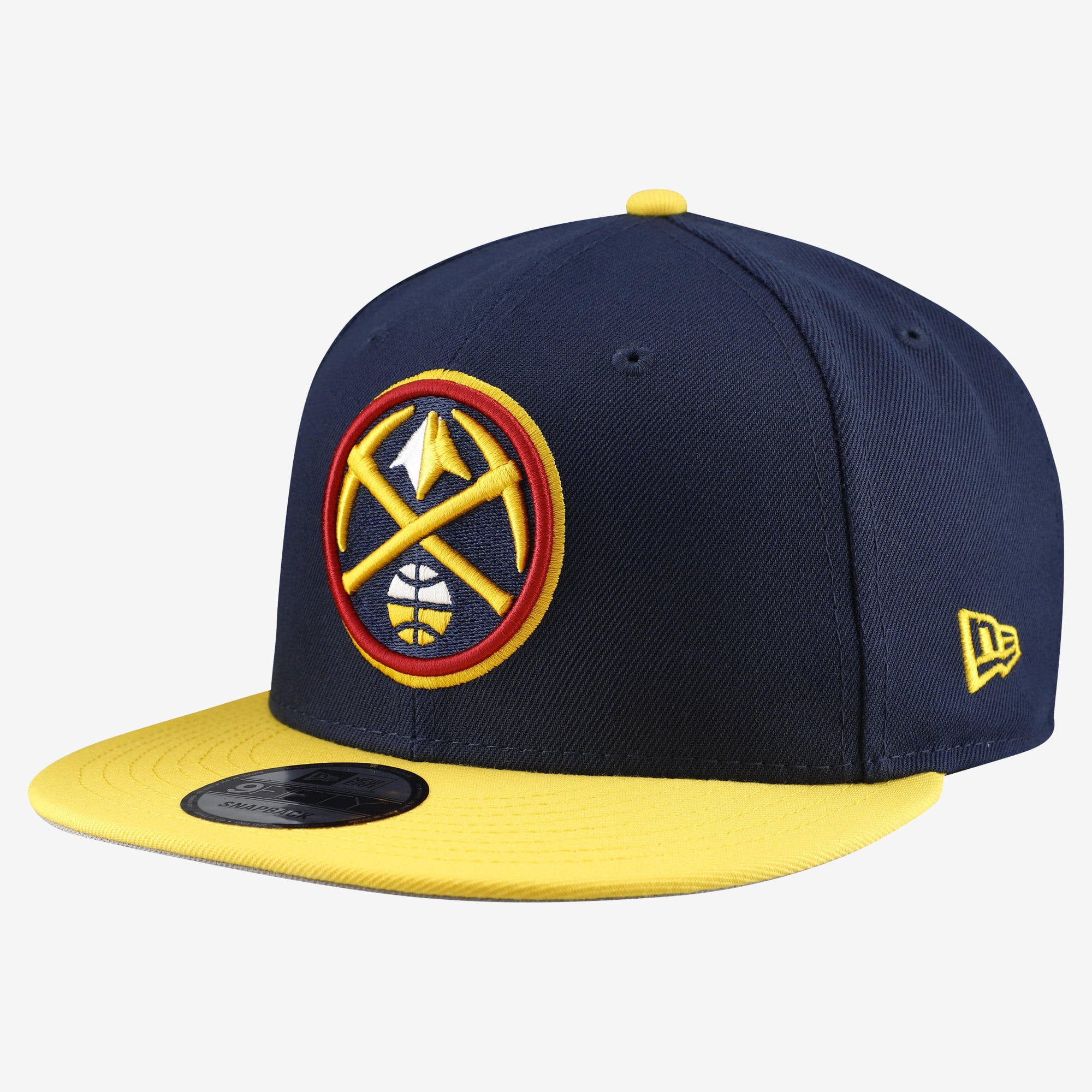 Men's Denver Nuggets New Era Navy Two-Tone 9FIFTY Snapback Hat