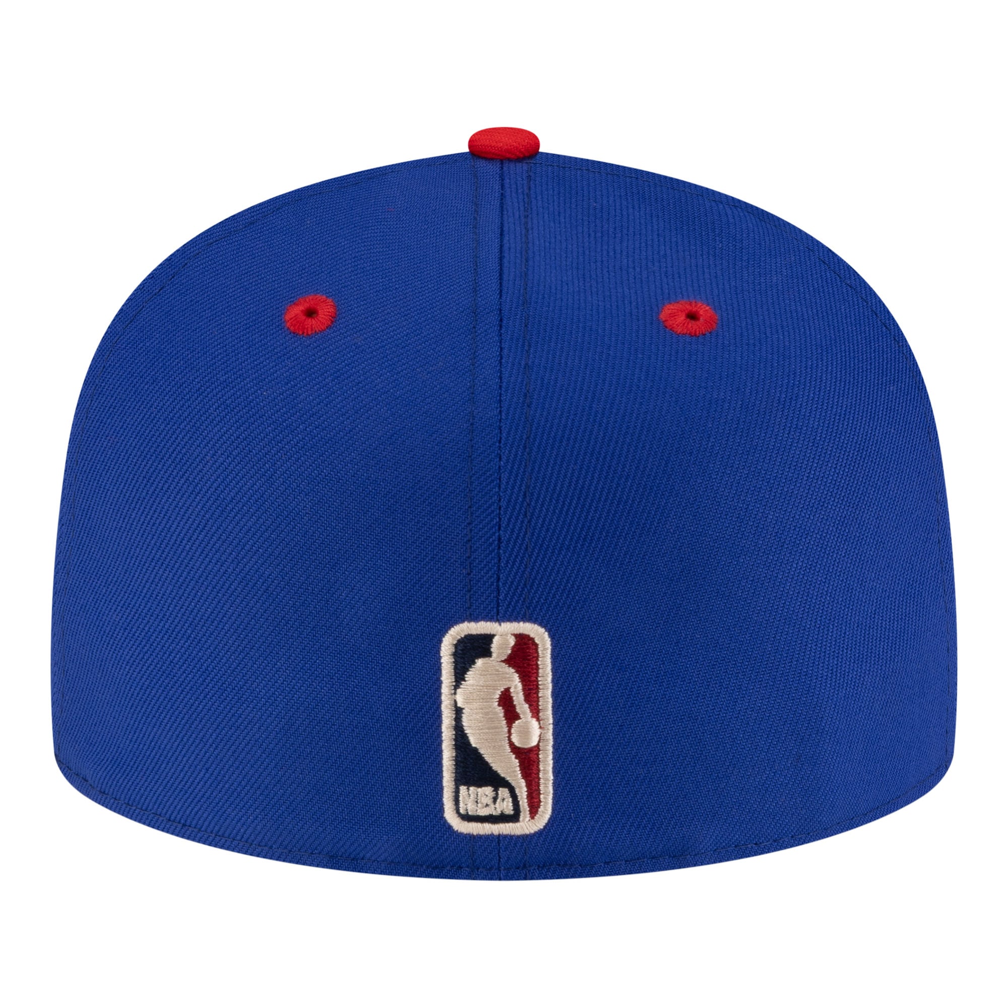 Casquette ajustée New Era 59FIFTY pour homme, bleu roi/rouge, Denver Nuggets, style années 80.