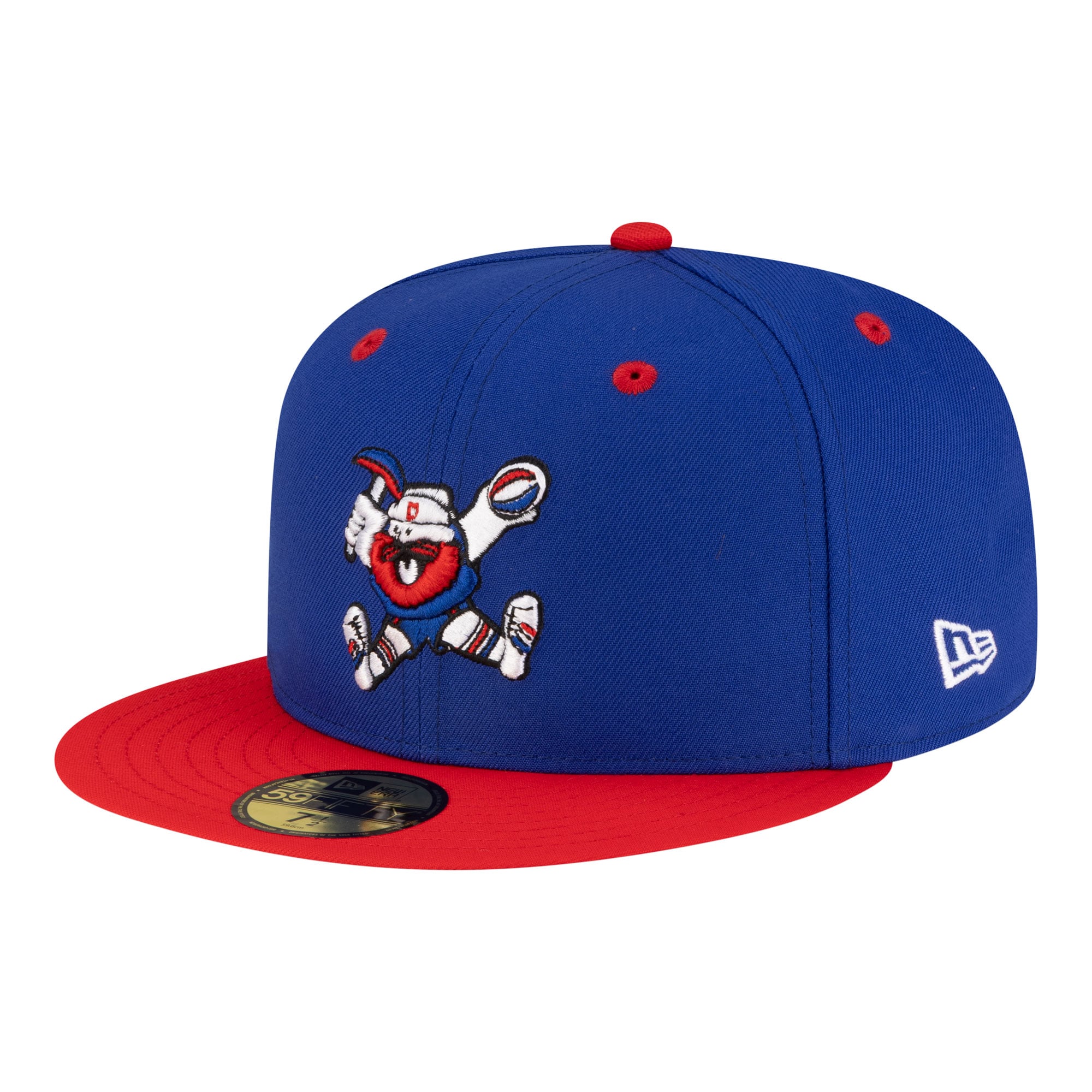 Men's Denver Nuggets New Era Royal/Red 80s Throwback 59FIFTY Fitted Hat