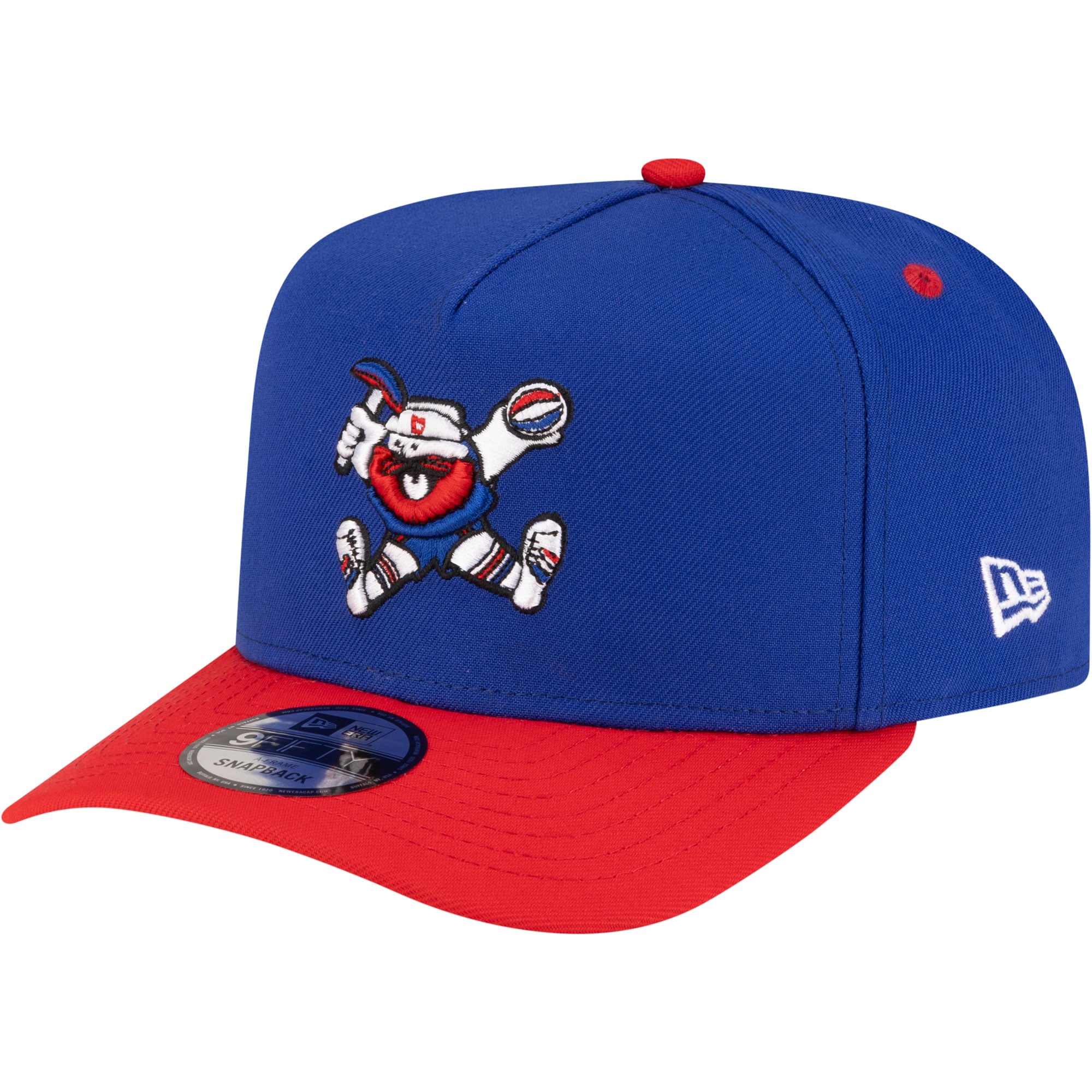 Men's Denver Nuggets New Era Royal/Red 80s Throwback A-Frame 9FIFTY Snapback Hat