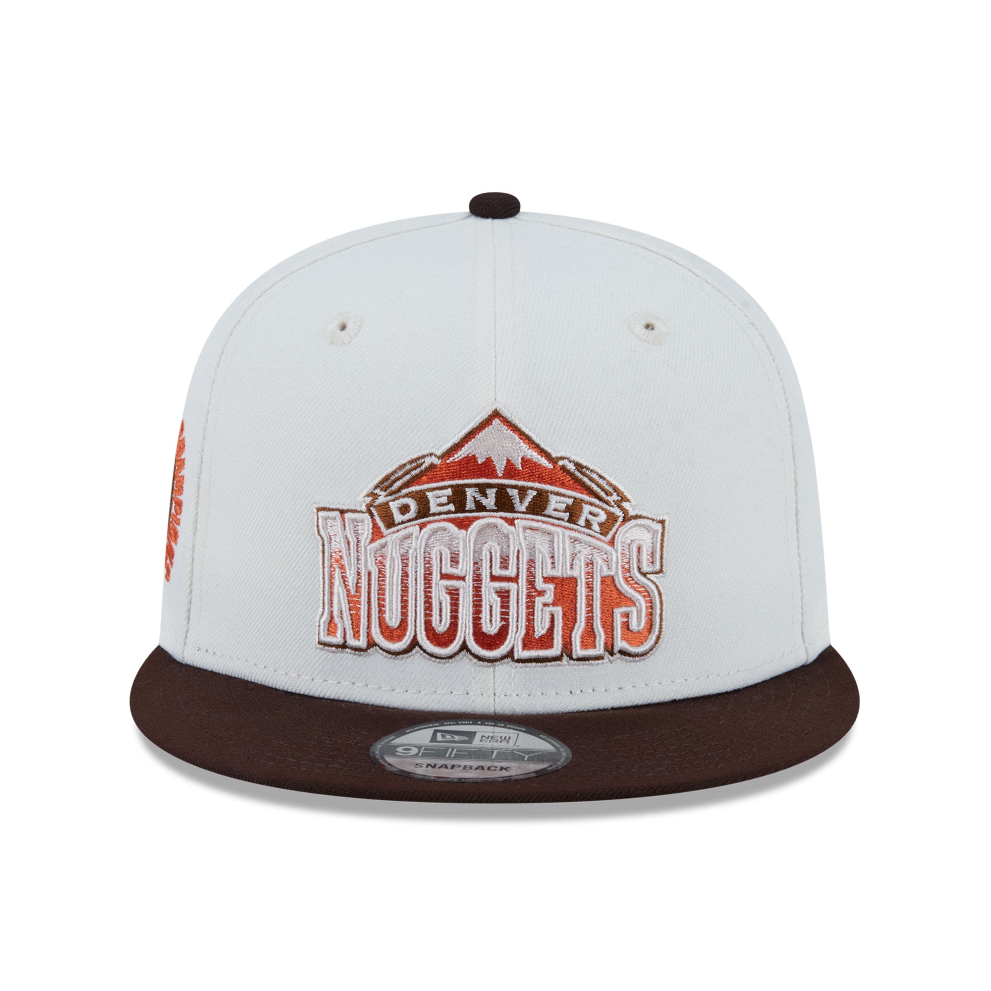 Men's New Era  White Denver Nuggets Pumpkin Spice 9FIFTY Snapback Hat