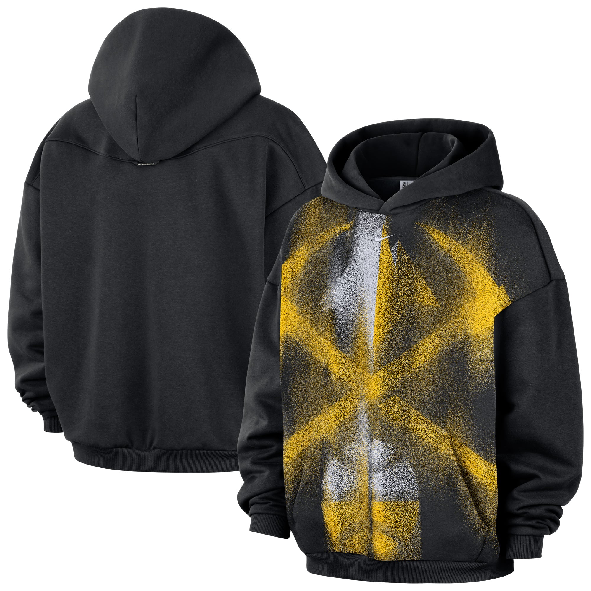 Sweat à capuche Nike Denver Nuggets 2026 Standard Issue Practice Icon Fleece noir pour homme