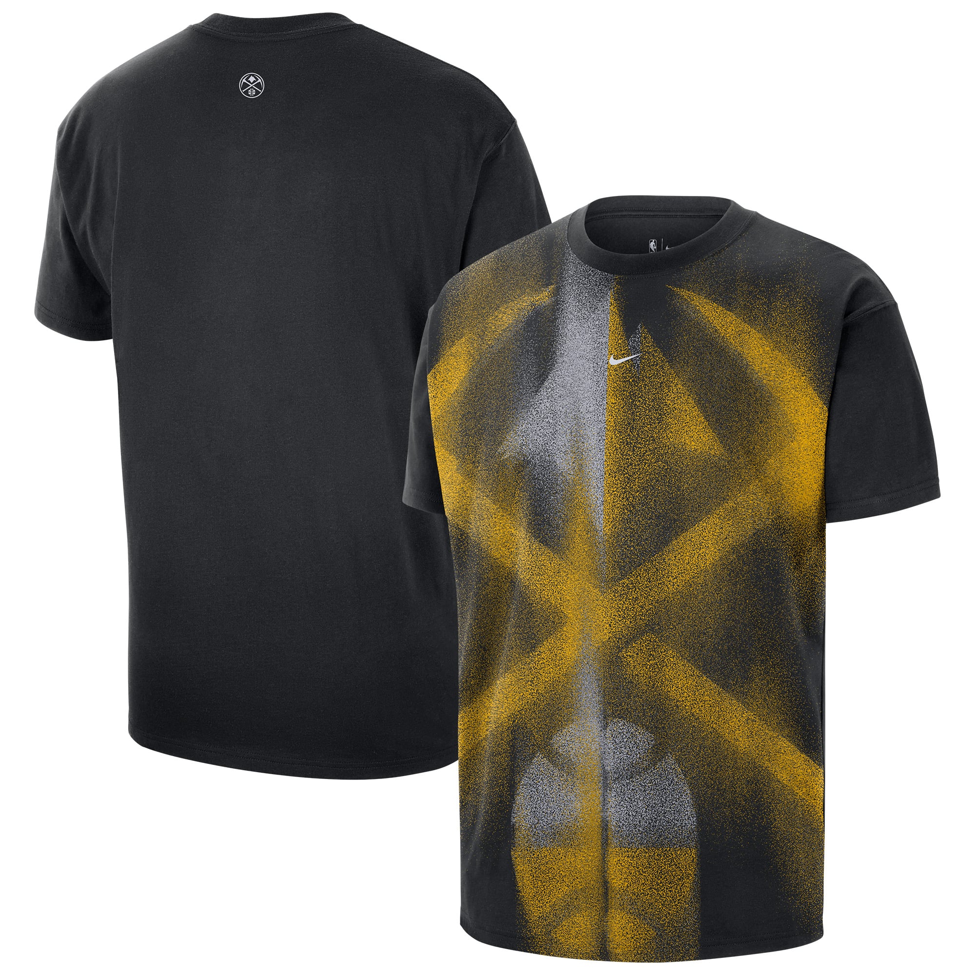 T-shirt d'entraînement Nike Denver Nuggets noir pour homme, édition standard 2026, modèle Icon