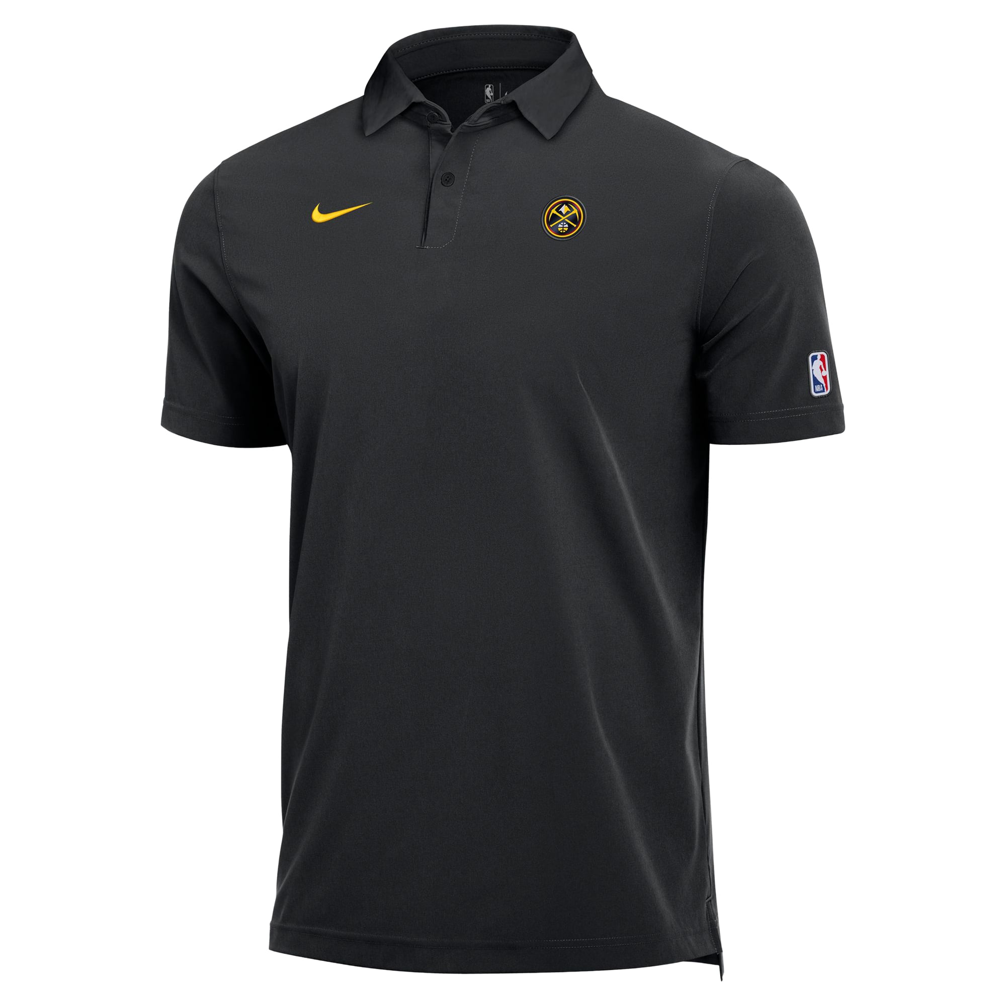 Men's Nike  Black Denver Nuggets Dri-FIT Coaches Polo