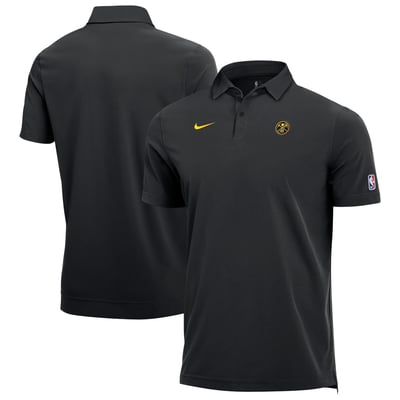  Denver Nuggets Nike Dri-FIT Coaches Polo - Black