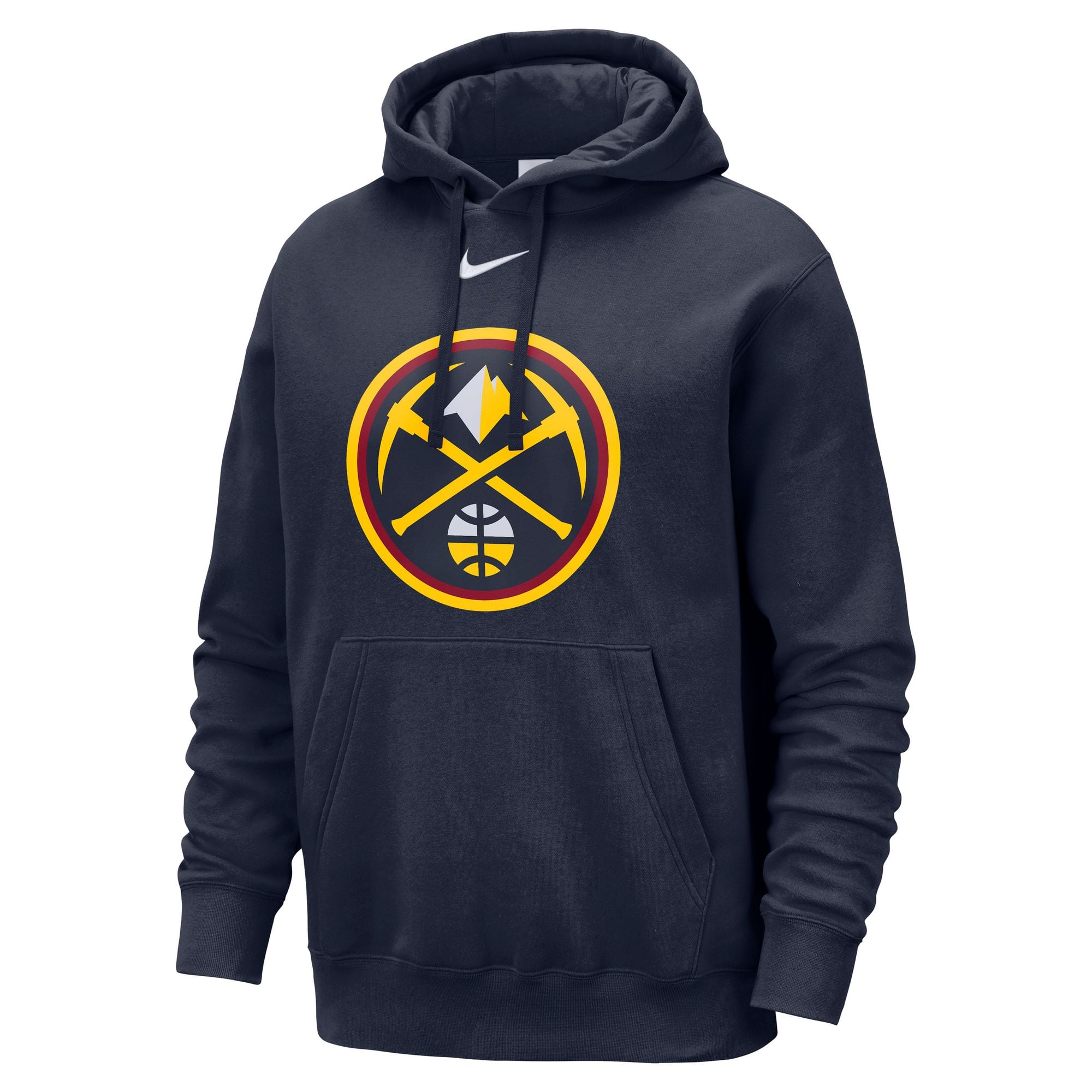 Sweat à capuche Nike bleu marine Denver Nuggets Essential Logo Club pour homme