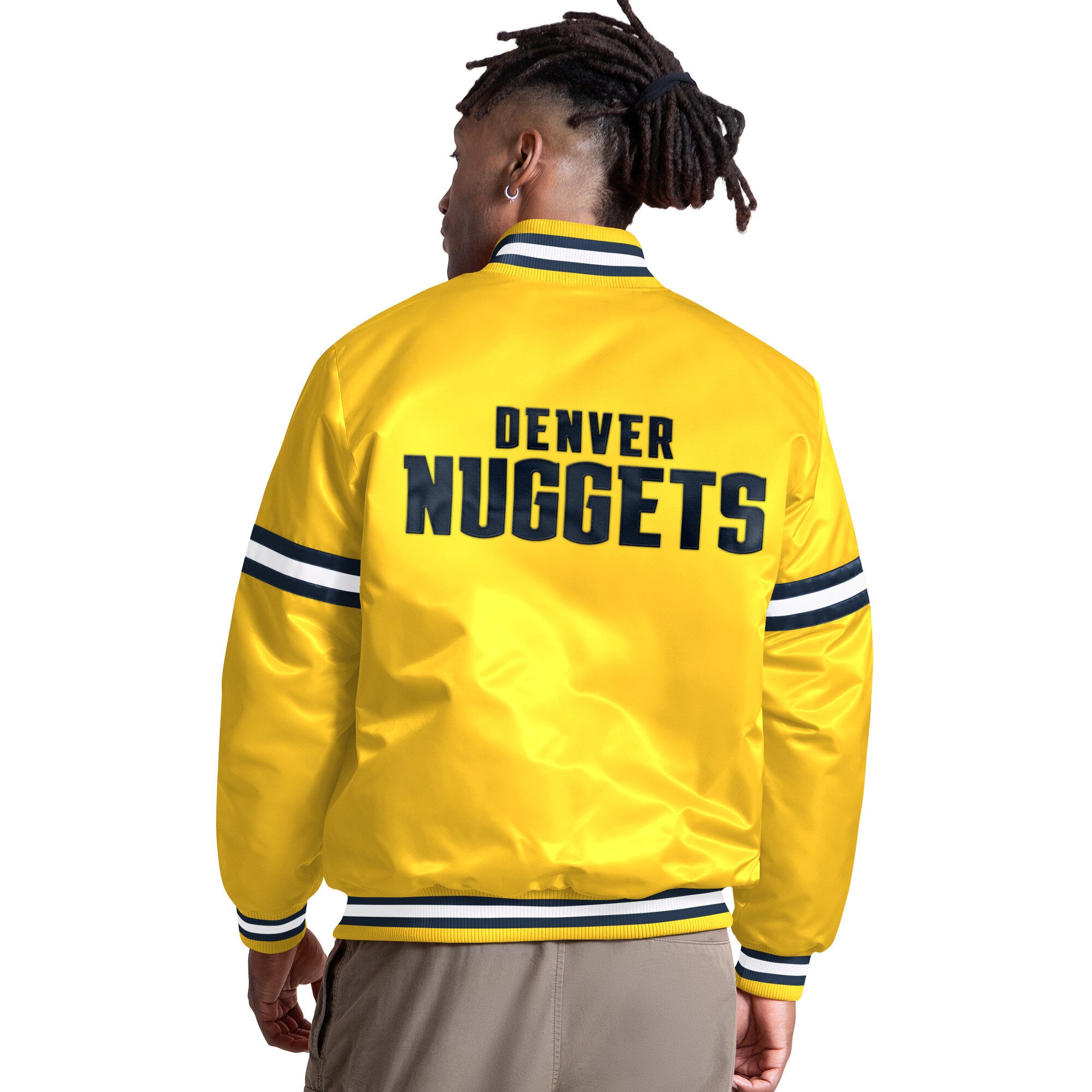 Veste universitaire Starter Gold Denver Nuggets Courtside II pour homme