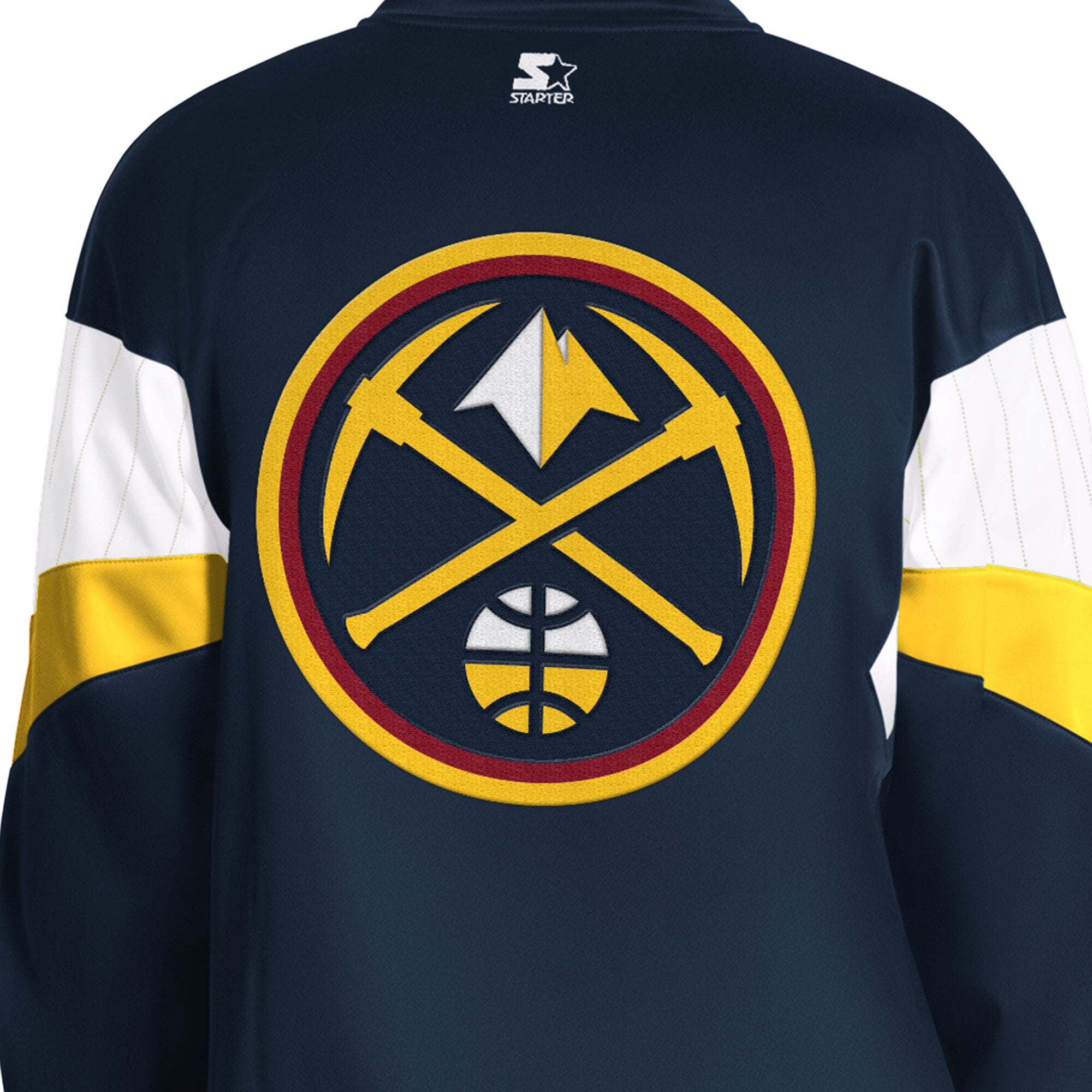 Veste de survêtement zippée Starter Navy Denver Nuggets Legacy pour homme