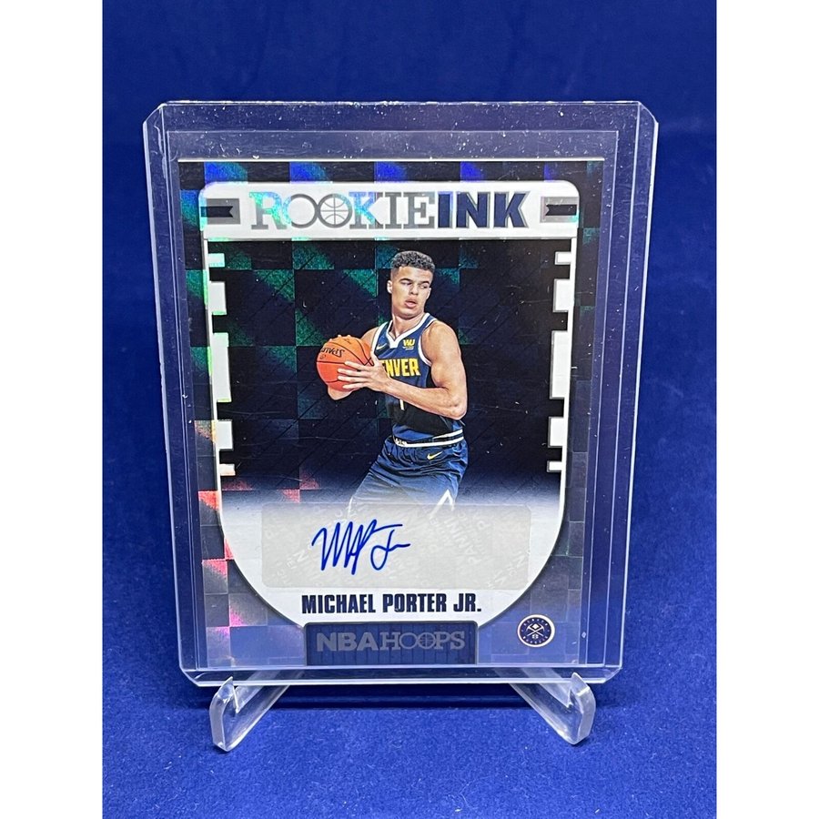 PSAサインルーキーMICHAEL PORTER JR RC HOLO AUTO トレーディング 