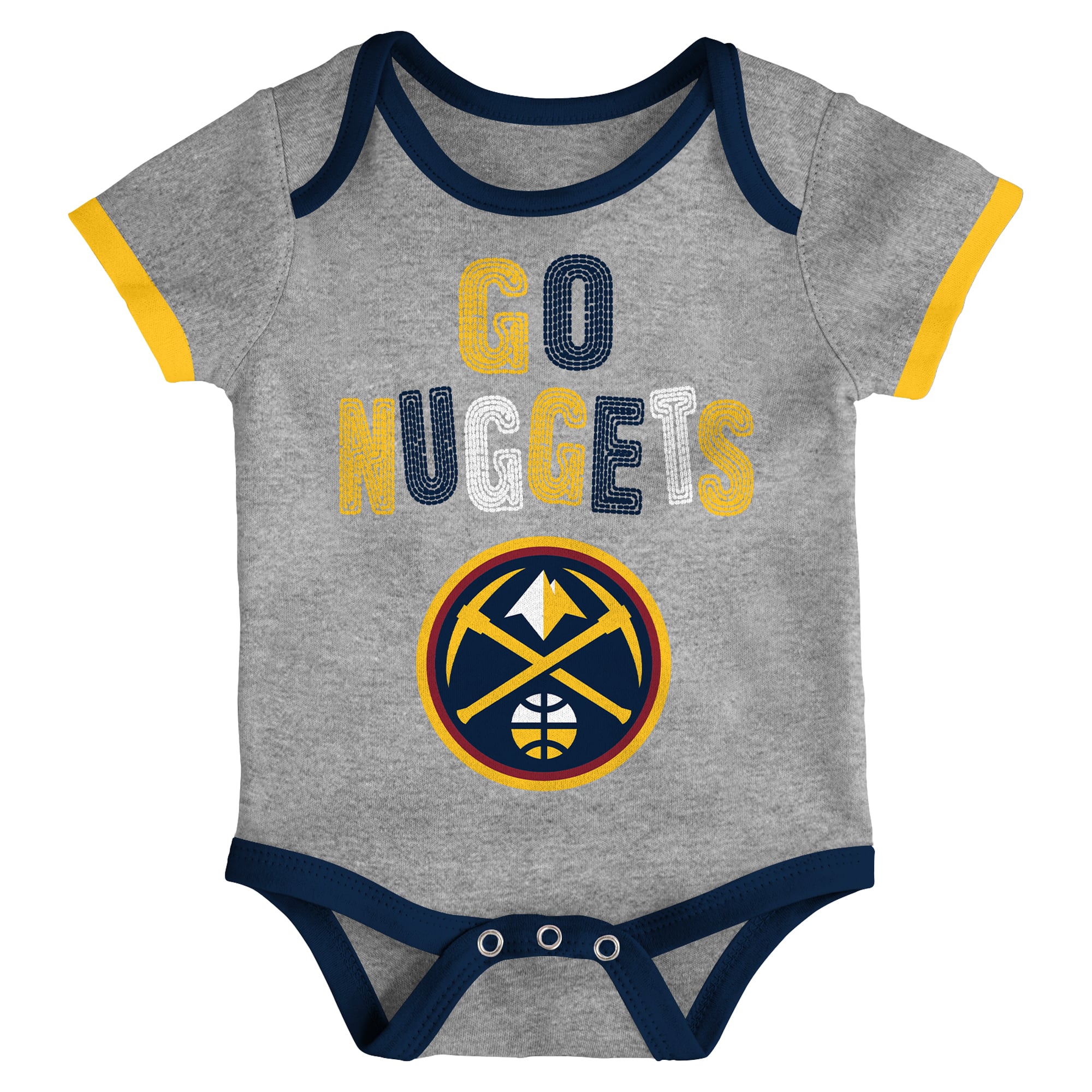 Ensemble de 3 bodies Outerstuff Denver Nuggets Born To Ball pour nouveau-nés et nourrissons