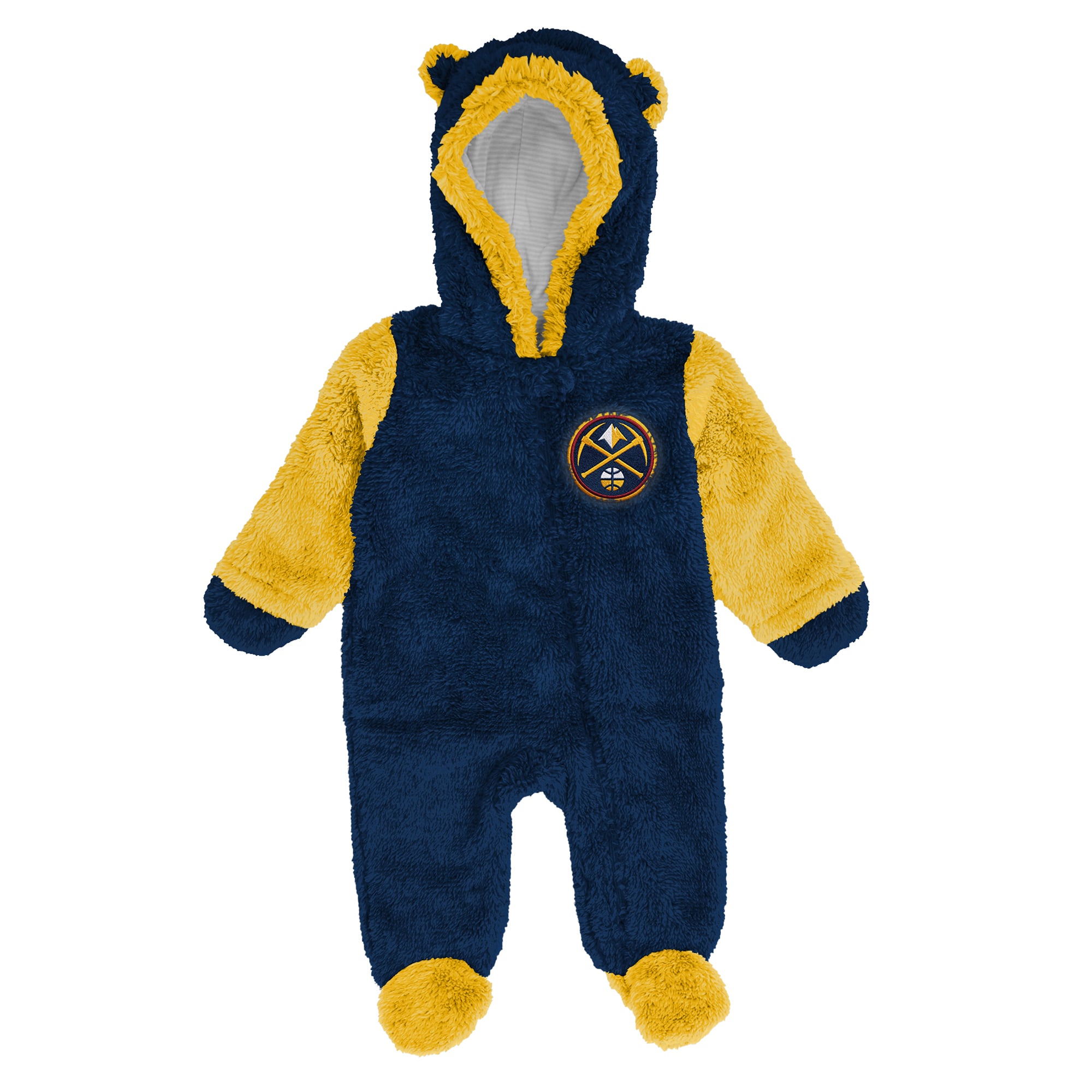Grenouillère polaire zippée Outerstuff Navy Denver Nuggets pour nouveau-né et nourrisson