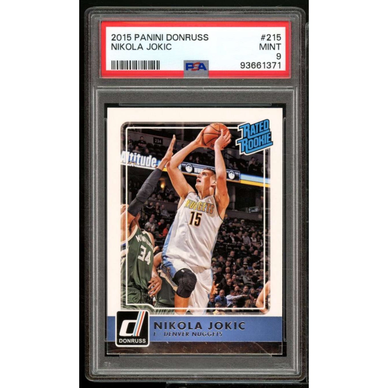 Nikola Jokic Rookie Card 2015-16 Panini Donruss #215 PSA 9
