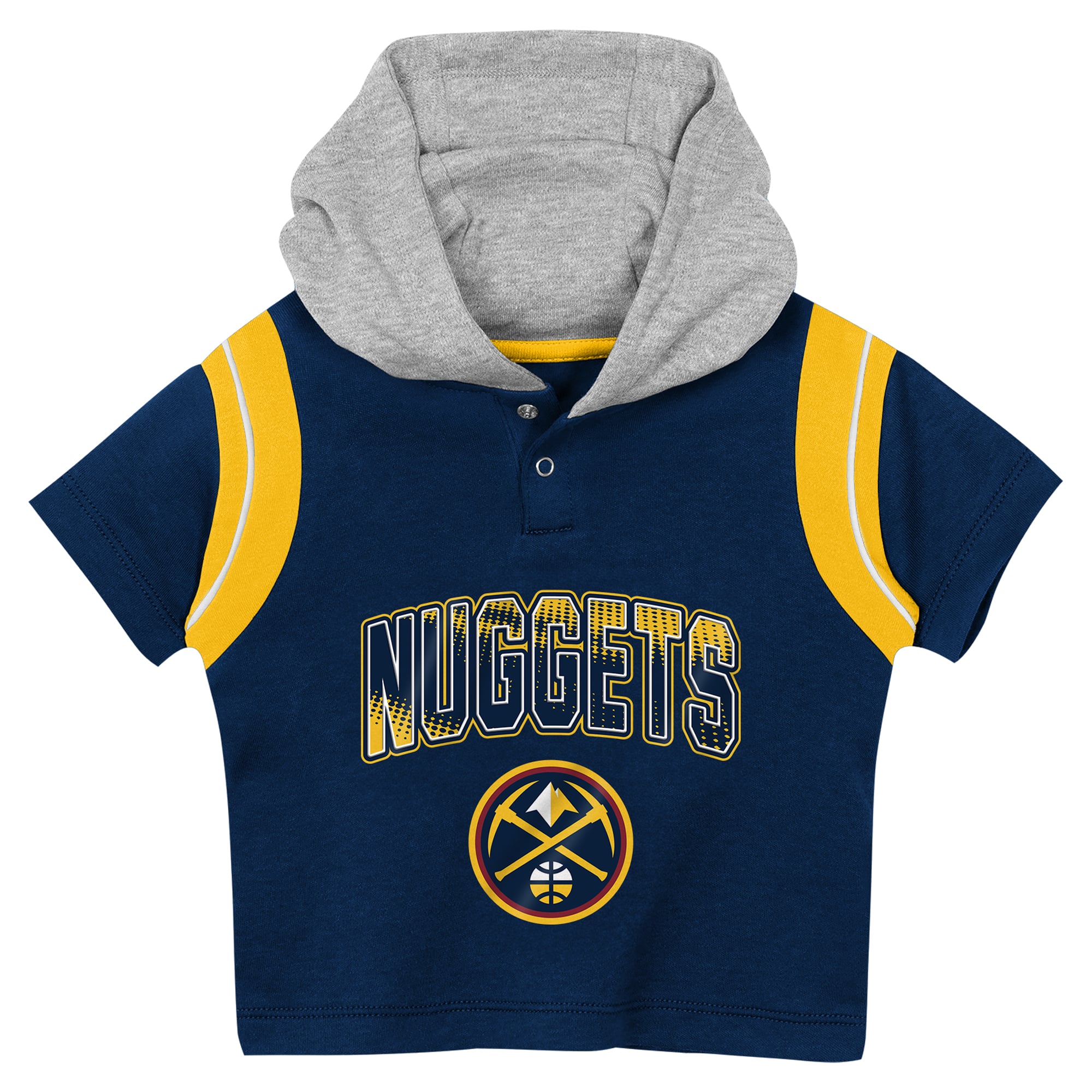 Preschool Outerstuff Navy Denver Nuggets Get Back Short Sleeve Hoodie & Shorts Two-Pack Set