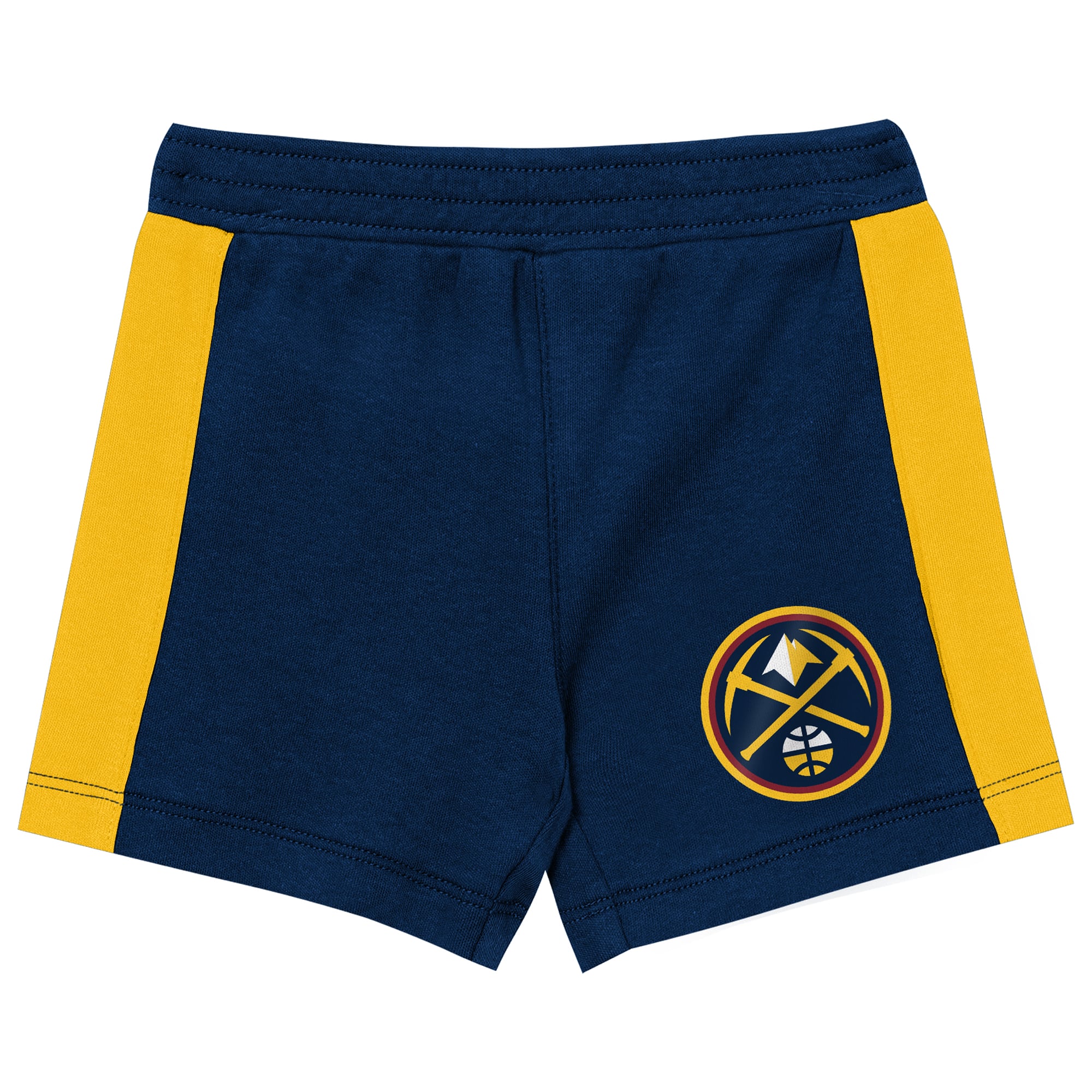 Toddler Outerstuff Navy Denver Nuggets Get Back Short Sleeve Hoodie & Shorts Two-Pack Set