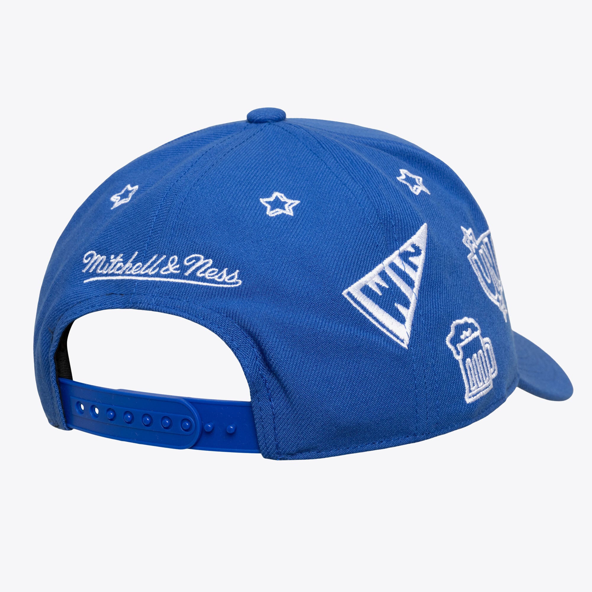 Casquette unisexe Mitchell & Ness bleue Denver Nuggets Hardwood Classics Downtown Doodle Pro