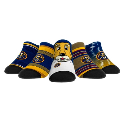  Denver Nuggets Rock Em Unisex Super Fan 5-Pack Low-Cut Socks - 