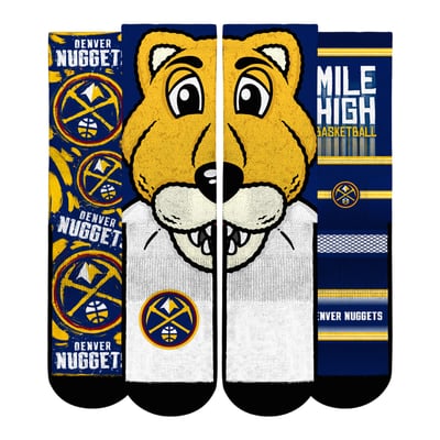  Denver Nuggets Rock Em Unisex Fan Favorites Three-Pack Crew Socks Set - Yellow