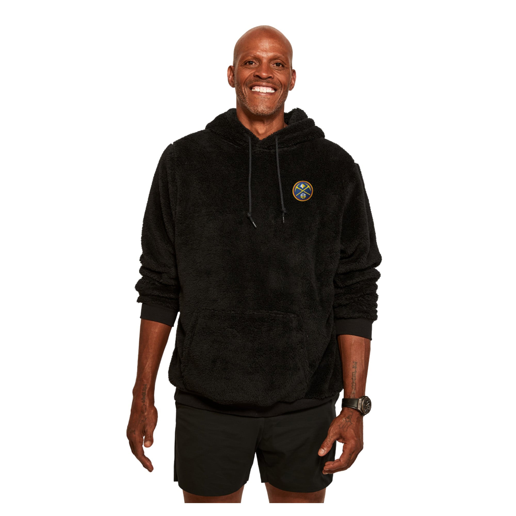 Unisex the Best Hoodie World By Jill Martin Black Denver Nuggets Oversized Lounge Pullover