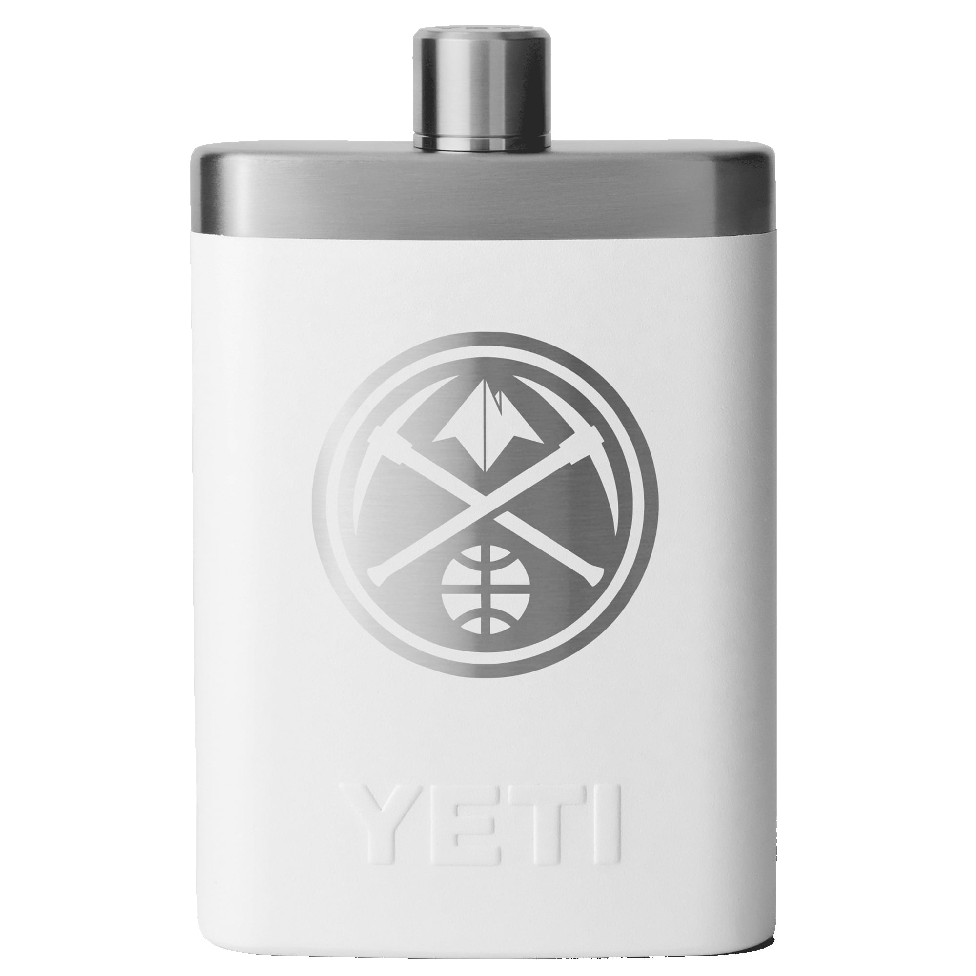 YETI White Denver Nuggets 7oz. Flask