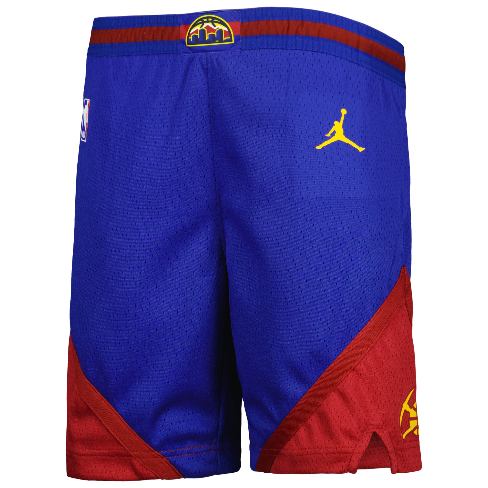 Short Swingman Jordan Brand bleu Denver Nuggets Authentic Statement Edition pour jeunes