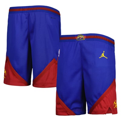  Denver Nuggets Jordan Brand Youth Authentic Statement Edition Swingman Shorts - Blue