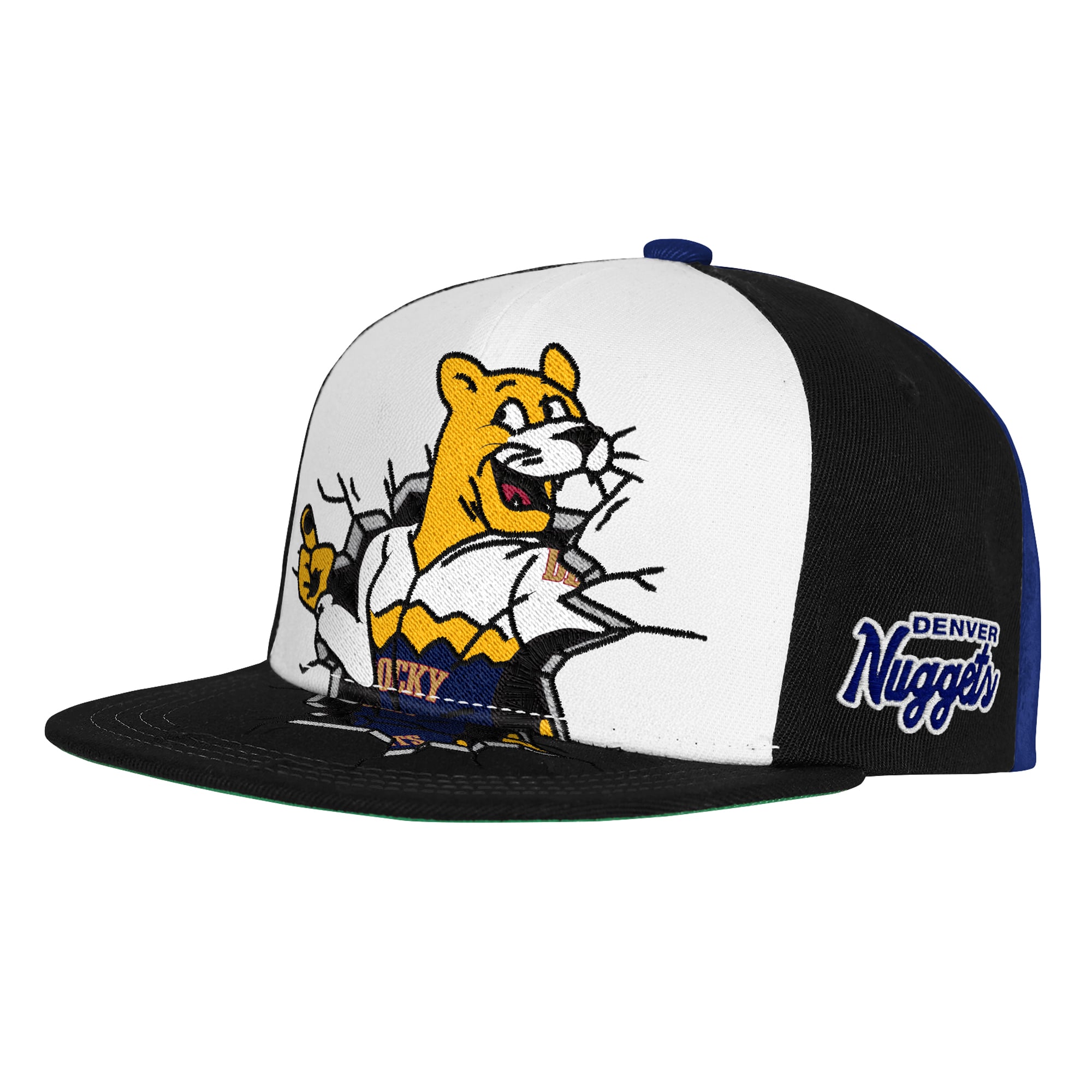 Youth Denver Nuggets Mitchell & Ness Black Mascot Snapback Hat