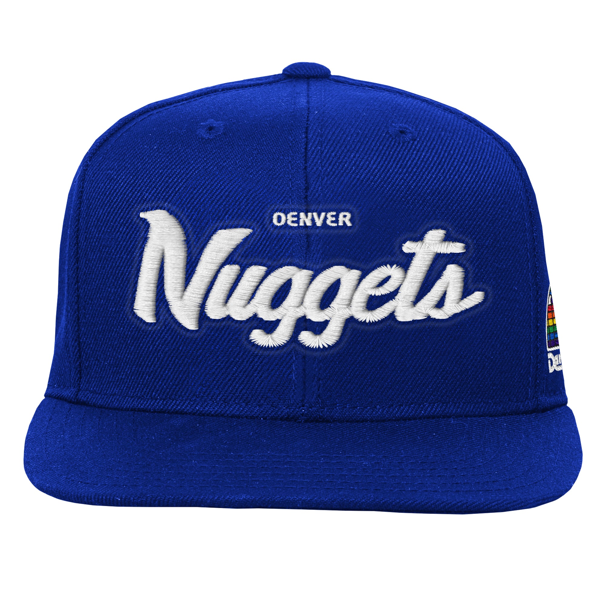 Casquette Mitchell & Ness bleue pour enfant, modèle entraîneur-chef des Denver Nuggets.