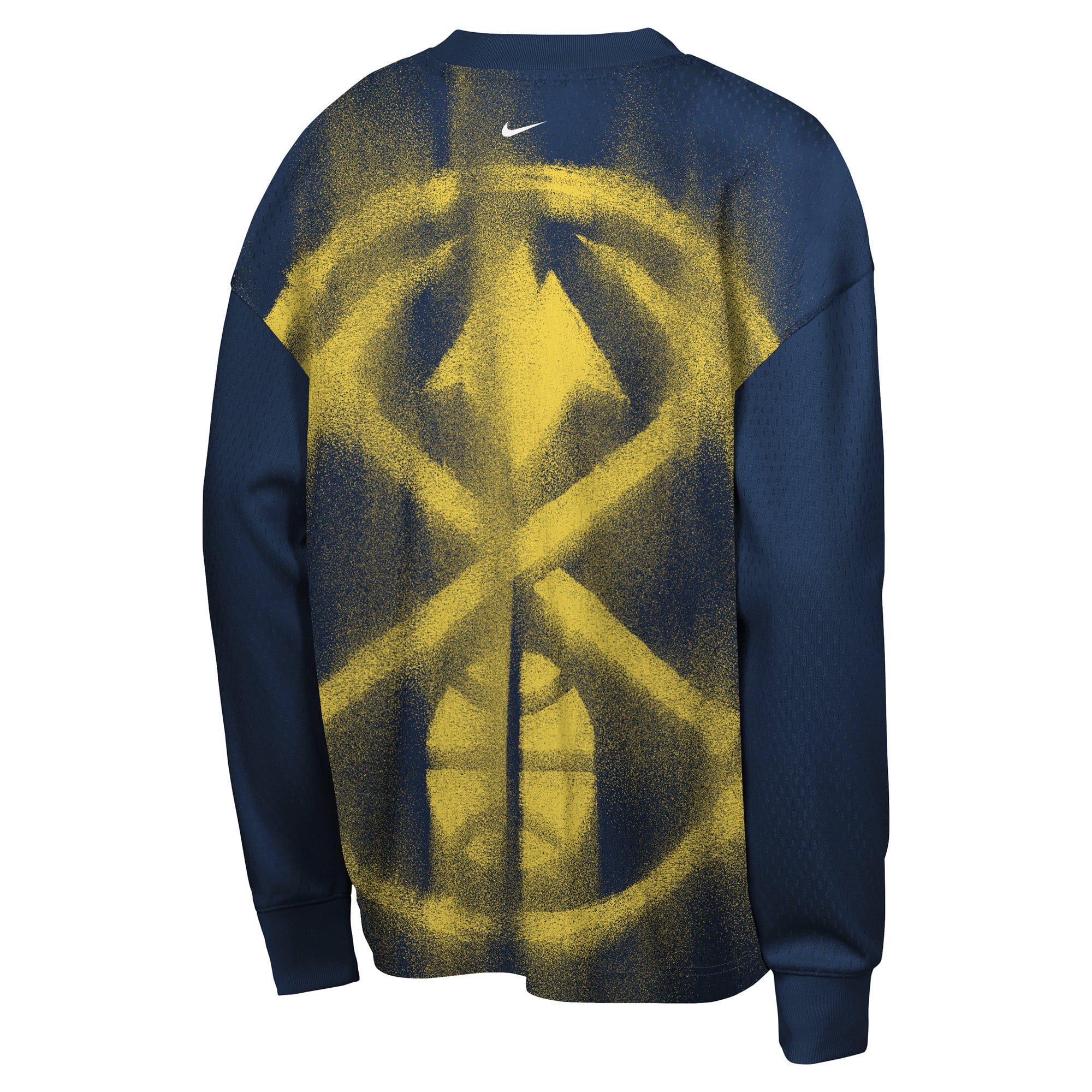 Youth Nike  Navy Denver Nuggets 2026 Standard Issue Pre-Game Performance Long Sleeve T-Shirt
