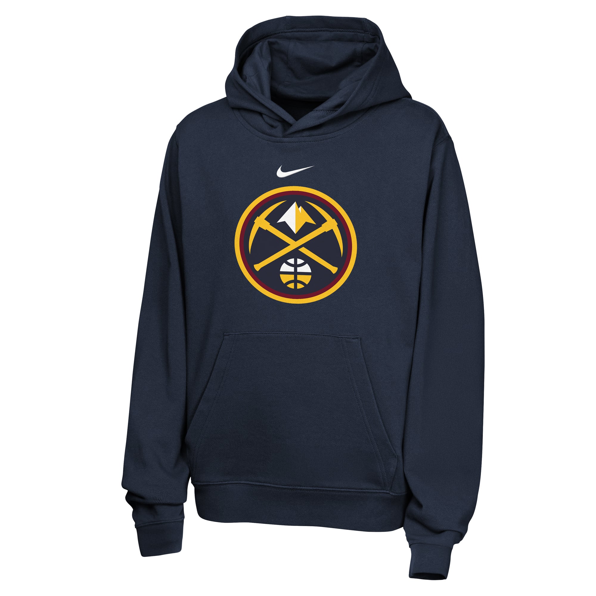 Sweat à capuche Nike Denver Nuggets Essential Logo Club bleu marine pour enfant