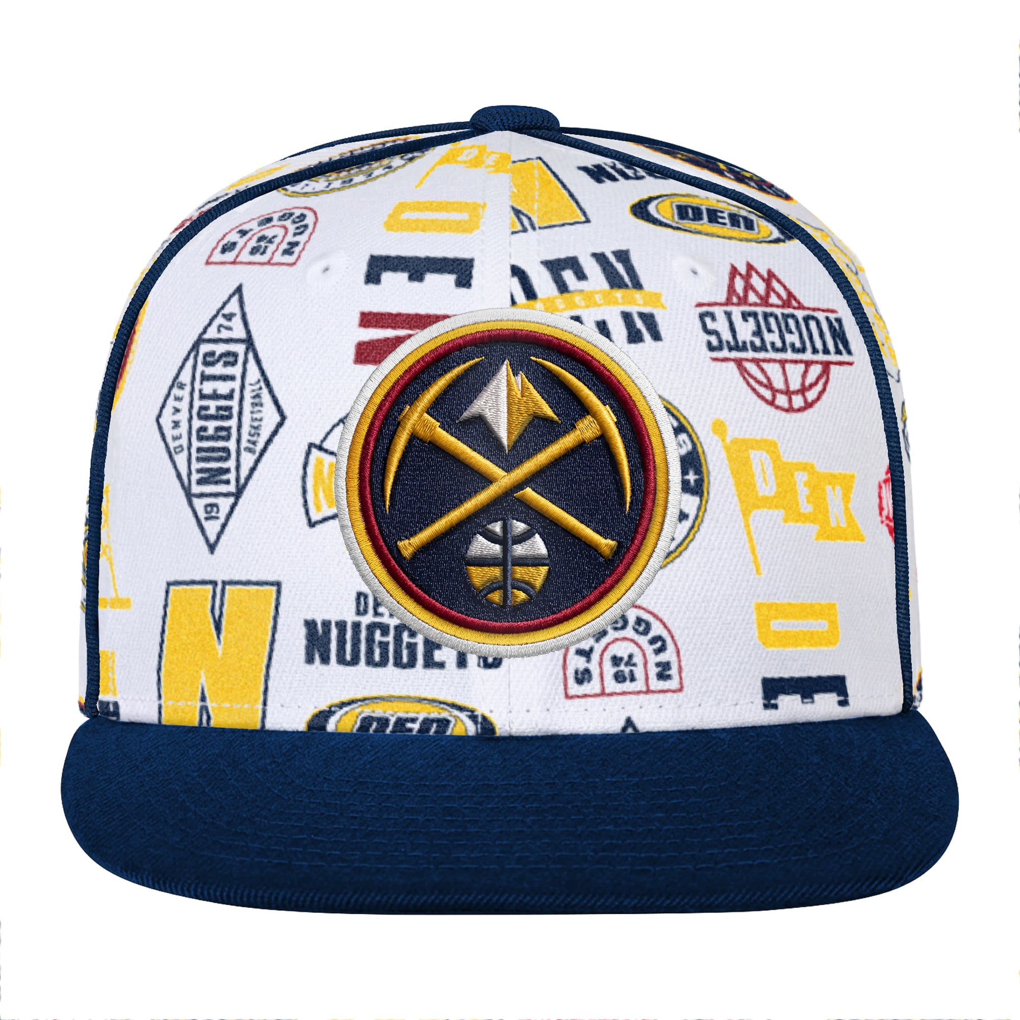 Casquette snapback blanche Youth Outerstuff Denver Nuggets.