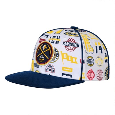 Denver Nuggets Outerstuff Youth Piped Up Snapback Hat - White
