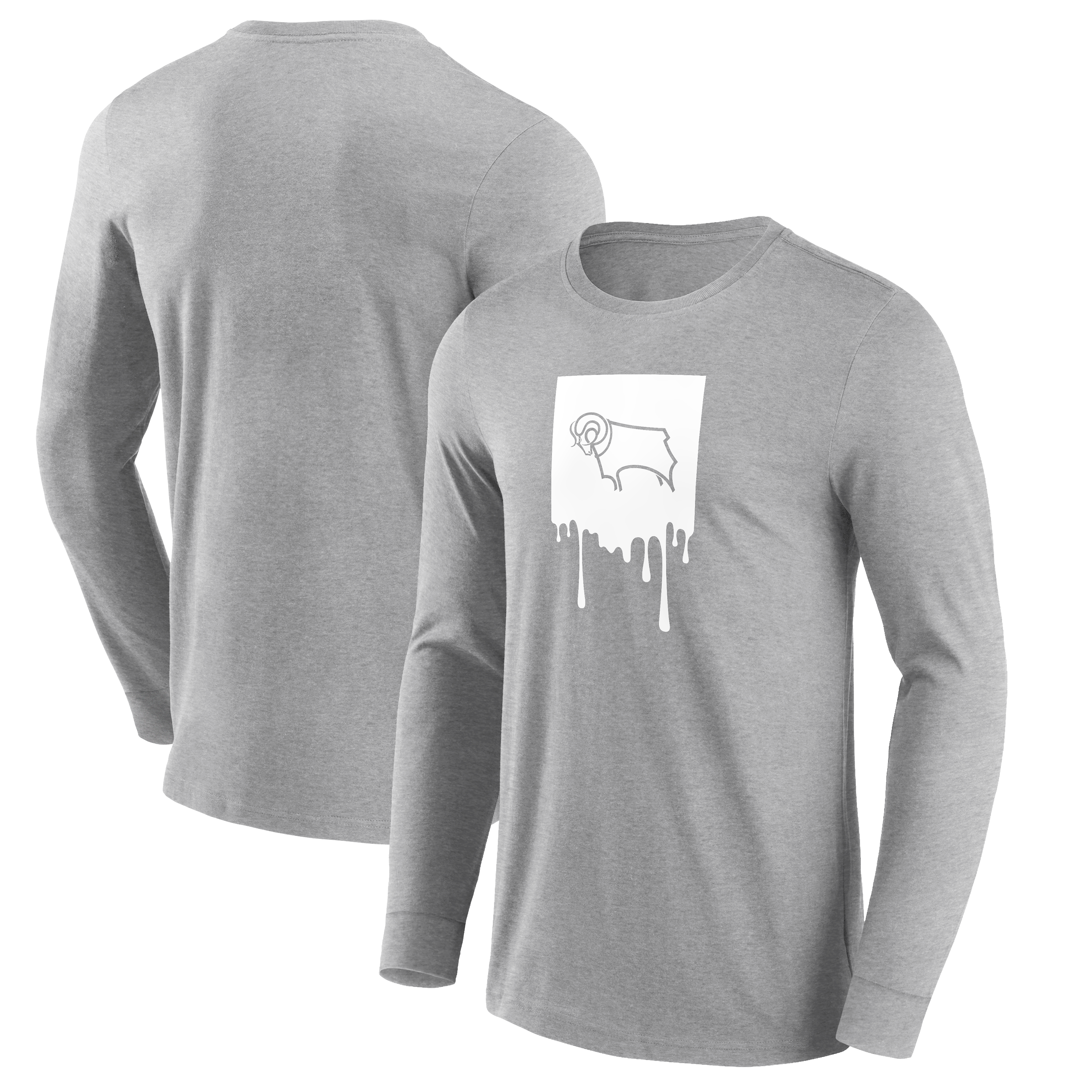 Derby County Liquiify グラフィック ロング スリーブ T シャツ 