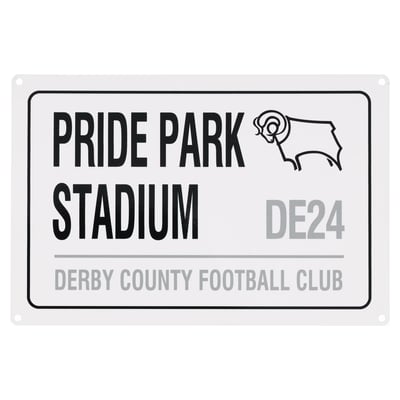 Derby County Street Sign - 300x200mm