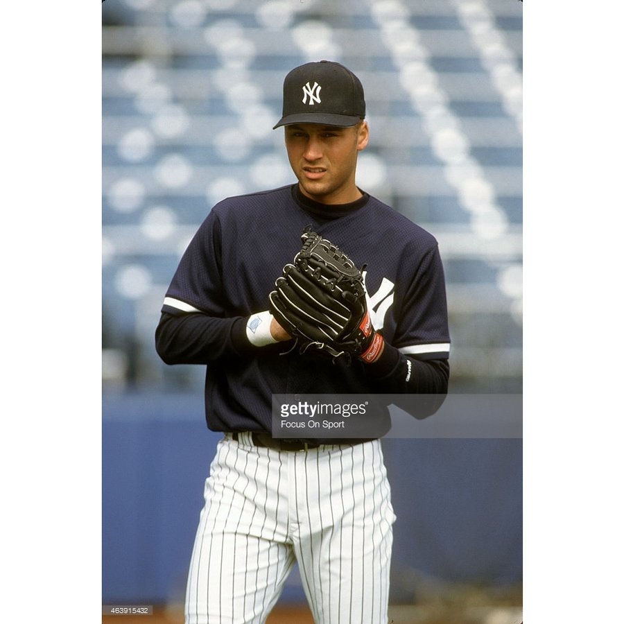 Derek Jeter 1996 Rookie Of The Year Derek Jeter Delivers First Career