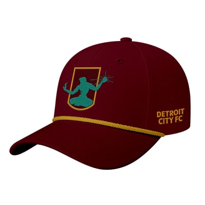Detroit City FC 1863FC Mono Badge Airflow Adjustable Hat - Maroon