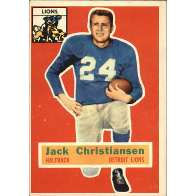 1956 Topps #20 Jack Christiansen