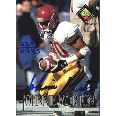 1994 Pro Line Live Autographs #96 Johnnie Morton/2945