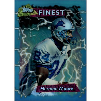 1995-96 Finest NFL Experience Show Jumbos Refractors #11 Herman Moore